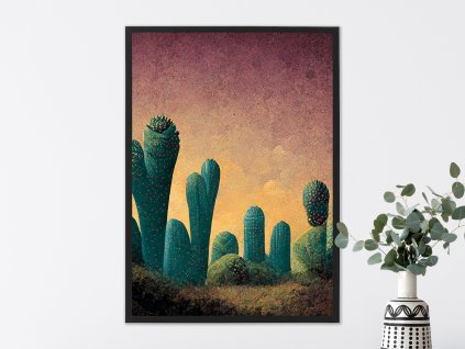 cactus land 02 plakat interier