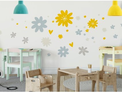 letni kvetiny yellow ve skolce