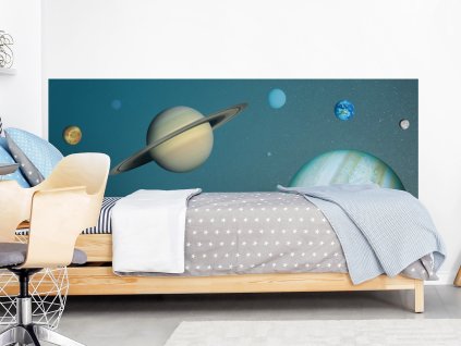 vesir planety pruh postel interier