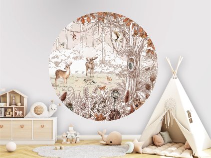 FOREST FRIENDS AUTUMN 2 circle Tipi