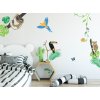 samolepka na zed dzungle zvirata barevna na stenu