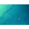tisk na zed ocean lonely boat nahled