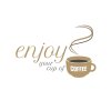 samolepka na zed s tematem kafe enjoy your cup of coffee