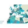mapa sveta samolepici samolepka na zed béžová detail