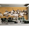 Crane Birds tapeta jerabi s japonskym motivem