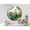 samolepici kruh dzungle s papousky canopy jungle brig
