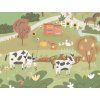 detska tapeta na farme yellow