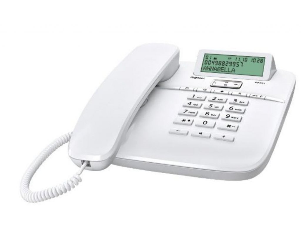 Telefon šňůrový Gigaset DA611, bílý