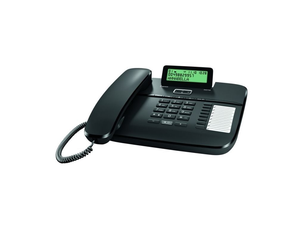 Telefon šňůrový Gigaset DA710, černý