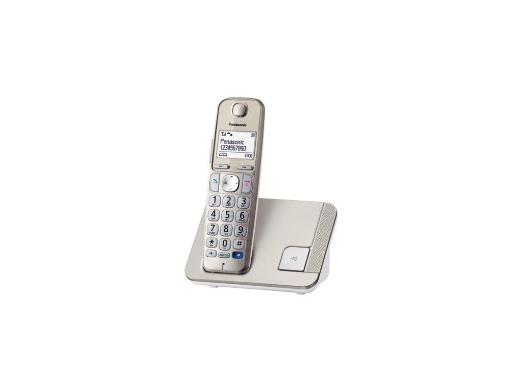 Telefon bezšňůrový Panasonic KX-TGE210FXN, slonová kost