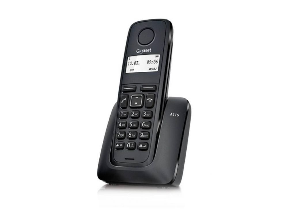 Telefon bezšňůrový Gigaset A116, černý