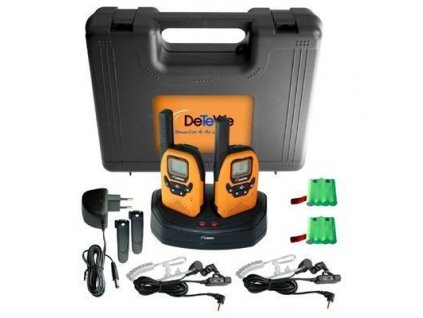 Vysílačka DeTeWe Outdoor 8000 Duo Case, 2 ks, oranžová