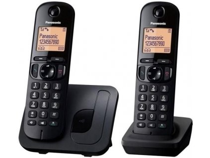 Telefon bezšňůrový Panasonic KX-TGC212FXB, černý