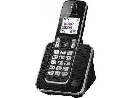 Telefon bezšňůrový Panasonic KX-TGD310FXB, černý