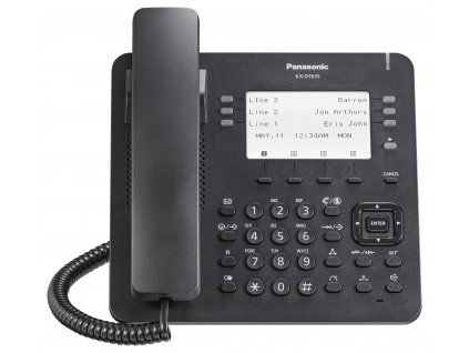 Telefon digitální KX-DT635NE-B, velký podsvícený LCD, černý