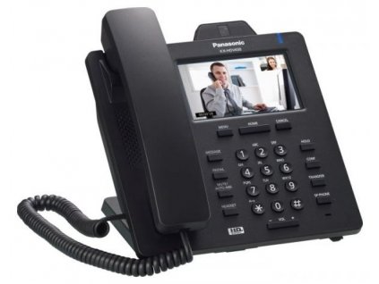 Telefon šňůrový SIP Panasonic KX-HDV430NE-B, černý