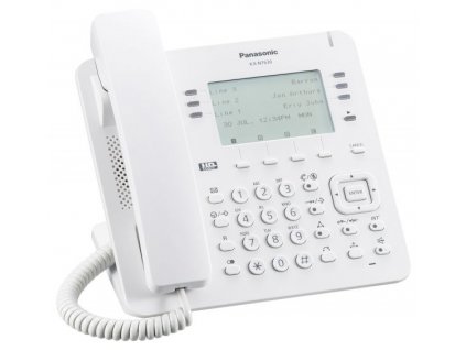 IP terminál KX-NT630NE, IP PBX proprietarní telefon, bílý