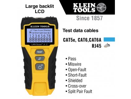 LAN Scout™ Jr. 2 Cable Tester - KLEIN TOOLS