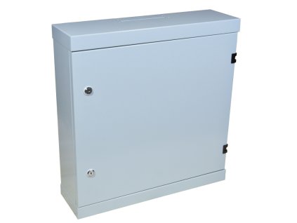 Lexi-Net nástěnný rozvaděč SOHO vertikální 19" 2U+4U, hloubka 155mm, šedý, 2x zámek