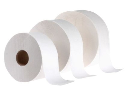 Papír toaletní Jumbo 19 cm, dvouvrstvý, celulóza, 12 ks