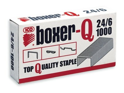 Spony do sešívačky Boxer-Q, 24/6, 1 000 ks