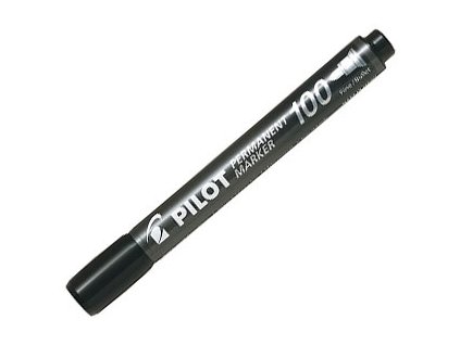 Popisovač permanentní Pilot 100, 1 - 2 mm, černý