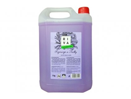 Mýdlo tekuté Riva, s glycerinem a antibakteriální přísadou, 5 kg, fialové