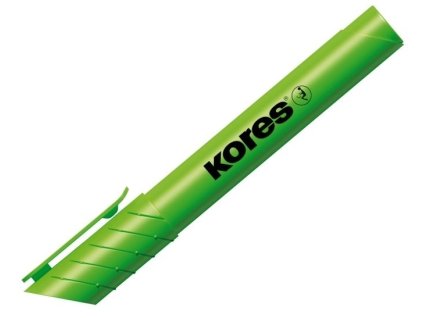 Zvýrazňovač Kores High Liner Plus, 3-5 mm, klínový hrot, zelený