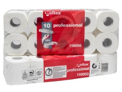 Papír toaletní dvouvrstvý Celtex,160 útržků, balení 10 ks