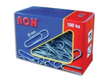 Spony dopisní RON, 452, 28 mm, 100 ks
