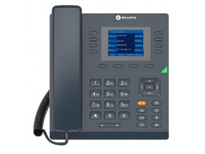 Telefon IP Infinity 5008 Xstim, pro systémy E-Metro Tel, bar. displ. 2,8" s pods., 8 pr. tl., černý