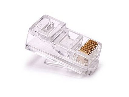 Konektor RJ45 8/8 30u drát kulatý UTP (balení 100ks)