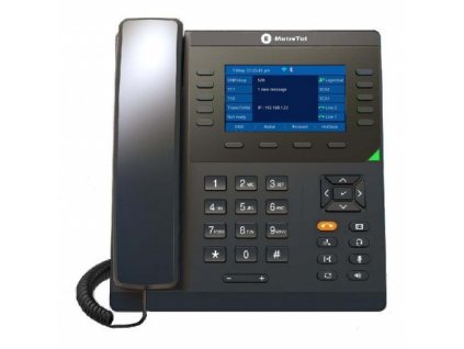 Telefon IP Infinity 5010 Xstim, pro systémy E-Metro Tel, bar. displ. 4,3" s pods., 10 pr. tl., černý