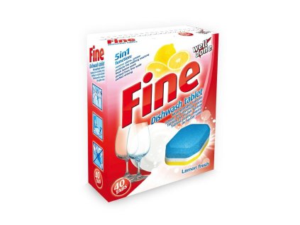 Prostředek do myčky Well Done Fine 5 in 1, tablety, 40 ks