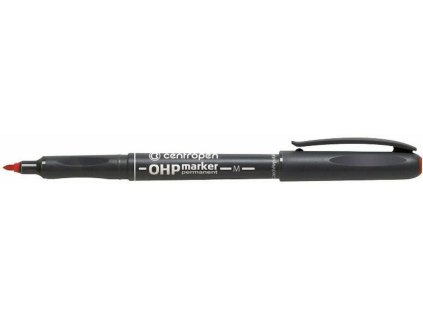 Popisovač permanentní Centropen 2637, kulatý hrot, 2,5 mm, červený