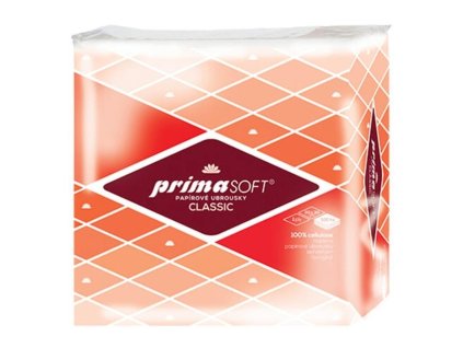 Ubrousky jednovrstvé Primasoft 30x30 cm, celulózové, bílé, 100 ks
