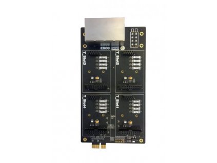 Yeastar rozšiřující karta EX08 pro PBX S100/S300, 8 portů, 4 pozice pro S2, O2, SO, BRI, GSM