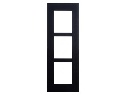 2N IP Verso, rám pro instalaci do zdi - 3 moduly - černý