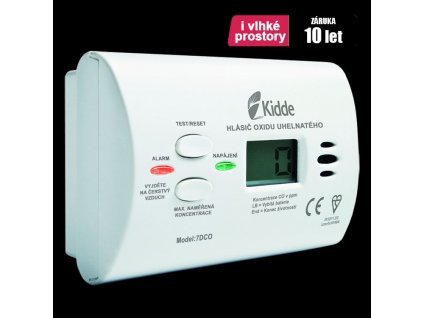 Kidde K7DCO detektor CO s alarmem (čidlo úniku plynu)