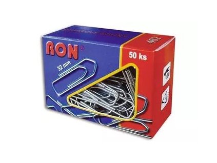 Spony dopisní RON 462, 32 mm, šípové, 50 ks