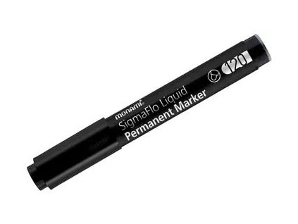 Popisovač permanentní Monami, 2 mm, černý