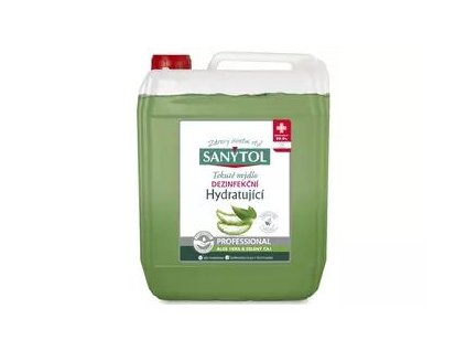 Mýdlo tekuté Sanytol, dezinfekční, hydratační, 5 l, Aloe Vera a Zelený čaj