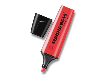 Zvýrazňovač Stabilo Boss Original, 2-5 mm, klínový hrot, červený