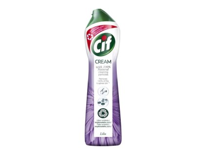Prostředek čisticí Cif Cream, univerzální, tekutý písek, 500 ml, Lila flower