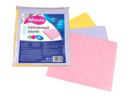 Utěrka univerzální Niteola 38x32 cm, mix barev, 3 ks