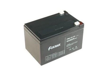 Akumulátor FUKAWA  FW 12-12 (12V; 12Ah; faston 6,3mm; životnost 5let)