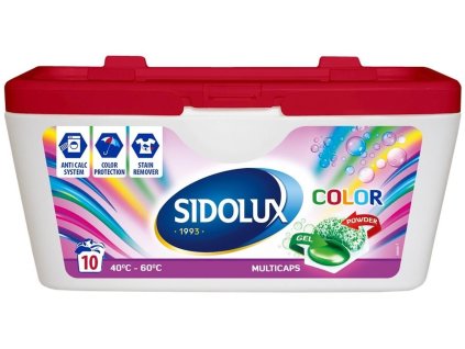 Kapsle prací Sidolux, na barevné prádlo, 10 ks
