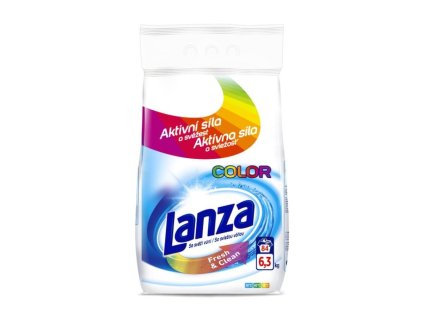 Prášek prací Lanza Color, na barevné prádlo, 6,3 kg, 84 dávek