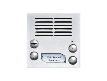 Modul zvonkové tablo elektrický crátný Tesla KARAT 2-BUS, 2 tlačítka, nerez
