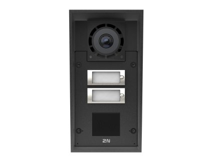 2N® IP Force, dveřní interkom, 2 tl., kamera, příprava pro čtečku karet